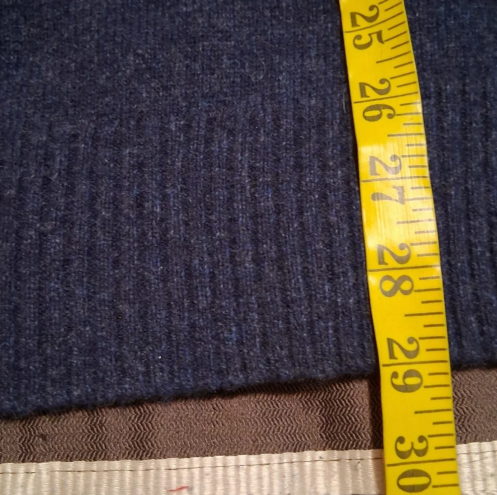 J. Crew Rugger Merino Knit For Wool Blend Sweater Navy Blue SxXLT Pullover‎